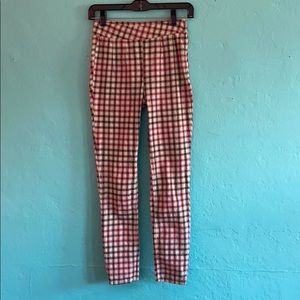 🌺Free People straight-leg plaid pants